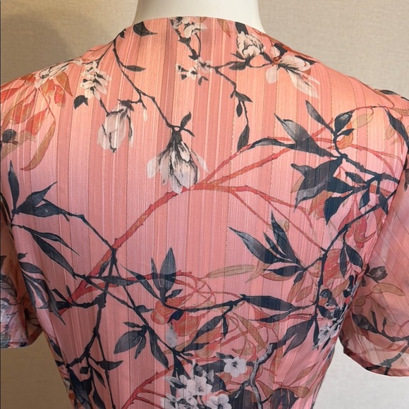 Guess Floral Pink Wrap Maxi Dress - Picture 7 of 10